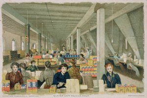 Sala di imballaggio della Quaker Oats, 1893 da American School